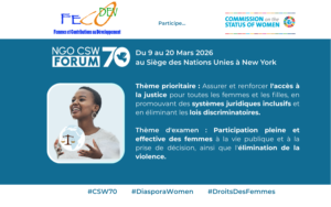 Couverture d'article FECODEV à la CSW70