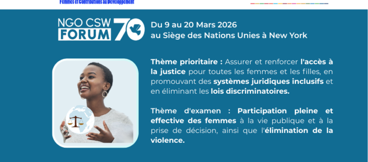 Couverture d'article FECODEV à la CSW70
